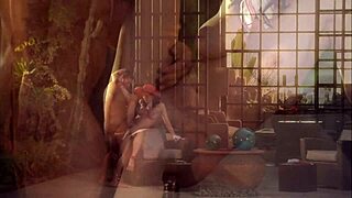 Mature Brunette Slut Sucking Big Cock in Heels, Bent Over for Outdoor Fuck