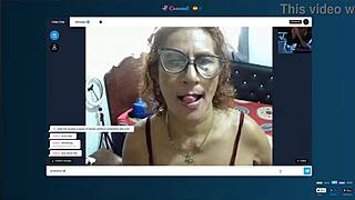 Madura woman shows off her big natural tits.