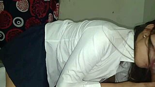 college stepdaughter provokes me with school skirt