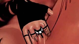 Trans Girl Rides Dildo in VR and Cums