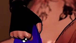 Trans Girl Rides Dildo in VR and Cums