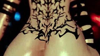 Trans Girl Rides Dildo in VR and Cums