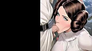 Eepol leia gets blowjob and doggystyle in ai parody