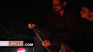 Feeling So Aroused Getting Dick Massage From Best Friend's Hairy Stepdad In Dorm