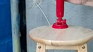 i ride my vibe and squirt in the garden