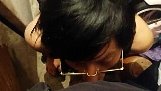 This is how you fuck a slut in the face with amateur crossdressing transsexual 1 on 1 action