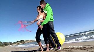 Charlotte De Castille Taken By Ass On Beach In View Of Passersby Receives Cum In Mouth