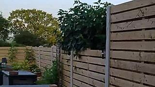 i ride my vibe and squirt in the garden