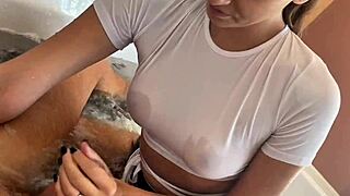 Yoya Grey Sloppy Blowjob