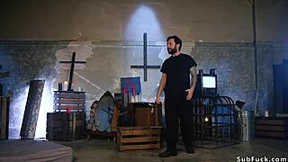 Male ghosts fuck the possessed babe so hard