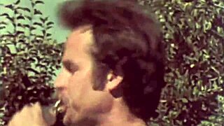 Wonderful vintage pornography features group hairy pussy scenes