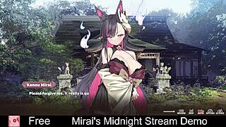 Mirai's midnight stream demo game with nude dating