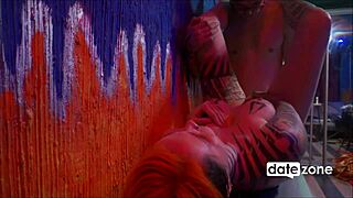 Tattooed European wife deepthroats and takes homemade anal?