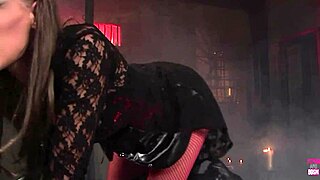 two lesbian vampires penetrate with huge dildo for orgasms