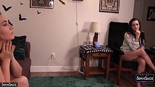 Sinn Sage And Georgia Jones Scissoring Wet Pussies