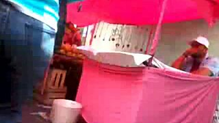 Milf in jeans shows off big ass on street