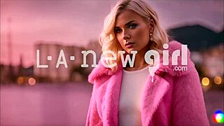 נערה בלונדינית מפותה על ידי מעצבת לסבית