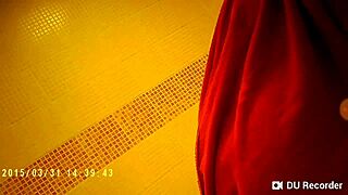 Spy Camera Catches Shower Nude Tits Bathing