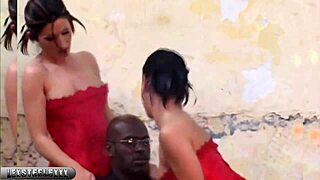 euro hottie lilit gets licked, sucked, and fucked in threesome.