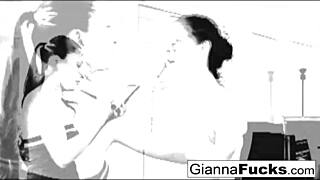 i enjoyed a poolside threeway with gianna and friends