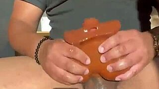 Throbbing 9 Inch Dick Strokes Sex Toy Into Big Orgasm With Dirty Talk