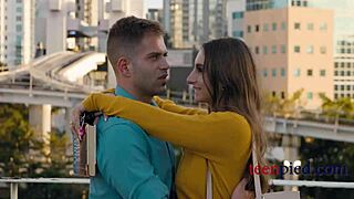 What He's Been Dreaming Of! Office Sex With Curvy Teen Gets Him Pied!