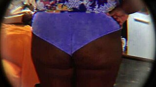 Hidden camera catches latina neighbor enjoying huge ass play