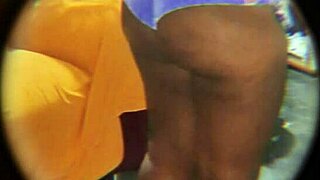 Hidden camera catches latina neighbor enjoying huge ass play