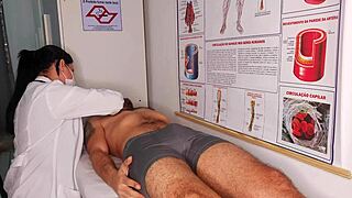 erection in front of the nurse, wet lick juicy ass cock blowbang