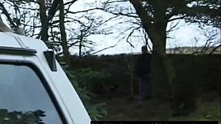 hey, check this posh british housewife getting anally fucked outdoors in classy european style 😈