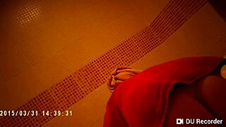 Spy Camera Catches Shower Nude Tits Bathing