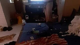 Absolutely stunning girl in cage takes monster cock for anal assfucking.