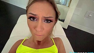 Hot Chloe Temple Gets Monster Cock Handjob and Cum Swallow For Reality Scene With Big Ass!