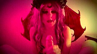 Having rough sex with a demon girl on Halloween