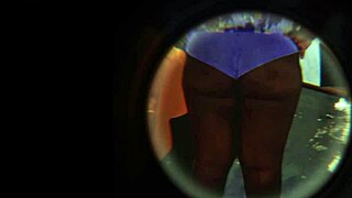 Hidden camera catches latina neighbor enjoying huge ass play