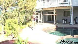 Brunette amateur fucks step dad rough