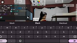 in roblox brookhaven, a goth and latina have quick oral sex threesome