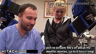 Bella Ink Gets Hitachi Orgasm from Doctor!