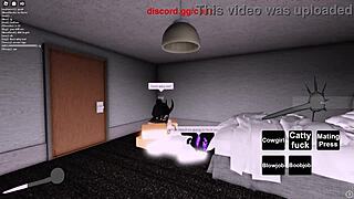 Fucking a hot fan on Roblox in doggystyle and missionary positions