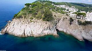 Bikini Babe Lika Star Treats Boss to Blowjob.