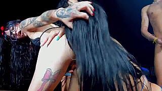 Better outside spitting in her ass