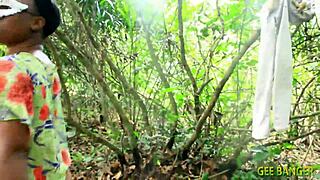 sweet chubby ebony fucks ass doggy style quickie