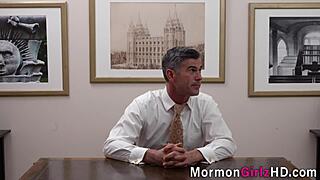 Does The Teen Mormon Fuck The Bishop?
