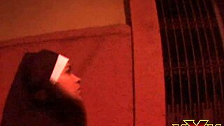 Latina nun reconverted! Anal fucked by big black cock!