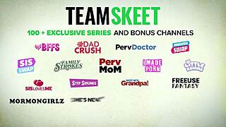 Stepbros Monster Cock Stretches His Hairy Stepsisters Tight Pussy