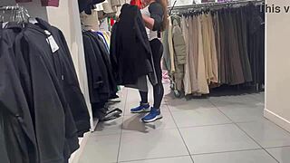 Round Latina Booty in See-Thru Leggings Voyeur