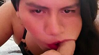 I really enjoy sucking my big dildo