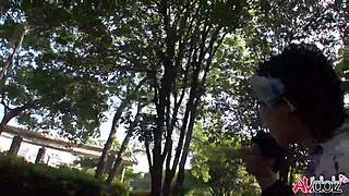 Saki Aoyama blows that hard cock uncensored!