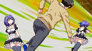 Lesbian couple fucks hard in school