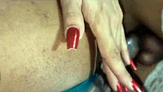 my trans friend fucks my wet pussy so good in front of my boyfriend, wow